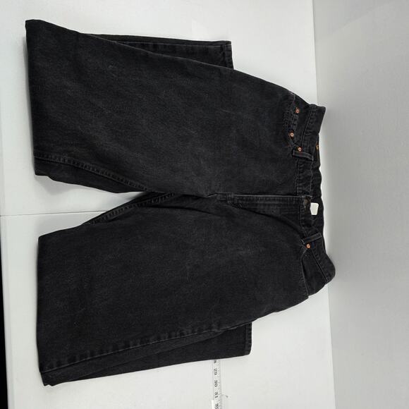 Vintage Levi's 550‎ relaxed tapered 20 jeans USA black 90's womens 5713 - Picture 1 of 12